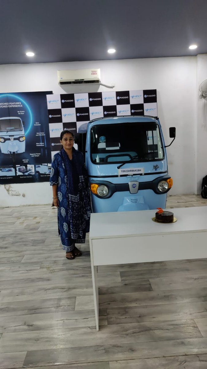 JanmFoundation's tweet photo. We are happy to announce the first proud owner of an E-auto under our initiative to drive financial independence while promoting clean urban transport. 
 This was undertaken in partnership with Haryana Women Development Corporation (HWDC).  @Sheilza29 @joshi_sm https://t.co/okPe4NWxvd