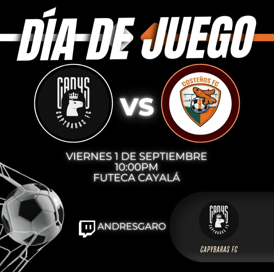 CapybarasFC_502's tweet photo. Los esperamos‼️🫶
#capybarasfc #capyteamgt #capyneta #LSNG https://t.co/R31ZI93SUJ