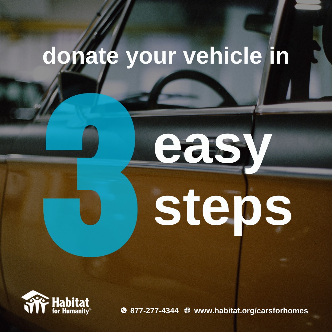 fred_hab's tweet photo. Donate your vehicle to help a local family build a home. It's easy, and only takes three steps!
1. Call or start the process online.
2. Arrange towing.
3. Receive your tax receipt!
Learn more about the donation process:
https://t.co/OMuY0TwRDh https://t.co/oQb6bAmDdm