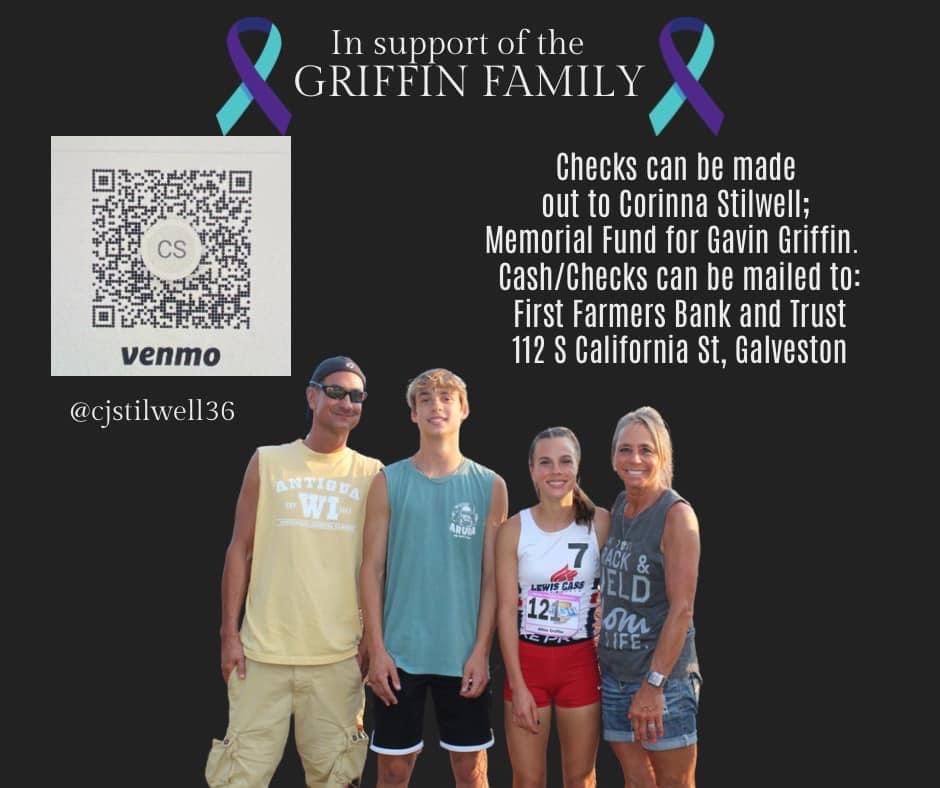 Please support the Griffin family during this difficult time. 

Keeping the Lewis Cass community in our thoughts and prayers.