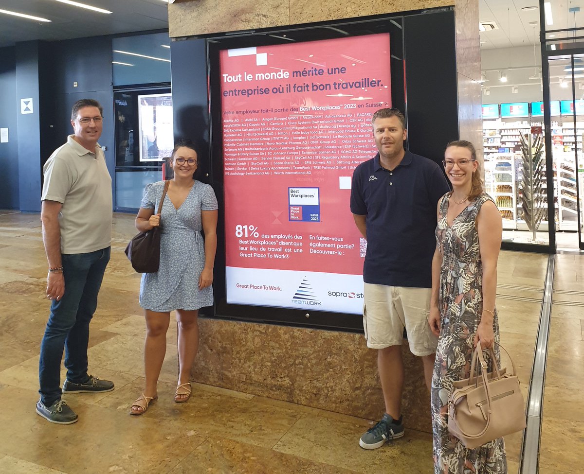 TeamWork Corporate (@teamworktweet) on Twitter photo 🙌 "Tout le monde mérite une entreprise où il fait bon travailler"
Les fortes valeurs humaines de TeamWork nous ont permis d'être parmi les #BestWorkplaces Suisse 2023 !
Tu souhaites rejoindre une #GreatPlaceToWork ? Nous recrutons 👉 teamwork.net/nos-offres-dem… 🙌 "Tout le monde mérite une entreprise où il fait bon travailler"
Les fortes valeurs humaines de TeamWork nous ont permis d'être parmi les #BestWorkplaces Suisse 2023 !
Tu souhaites rejoindre une #GreatPlaceToWork ? Nous recrutons 👉 teamwork.net/nos-offres-dem…