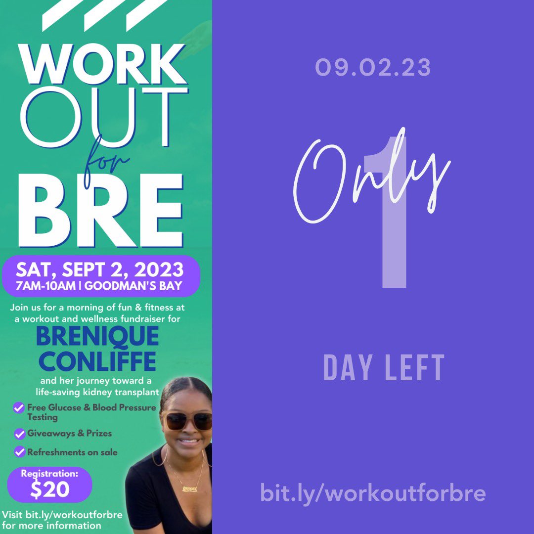 _Breeutiful's tweet image. Tomorrow is the BIG DAY! Come out and sweat it out for a great cause! Let’s have some with ÐJ Tank and win some prizes! 💚💙💪🏾🙏🏽 #kidneyforBre 

You can also purchase tickets at the event if you haven’t already! 
SEE YOU THERE! 💚