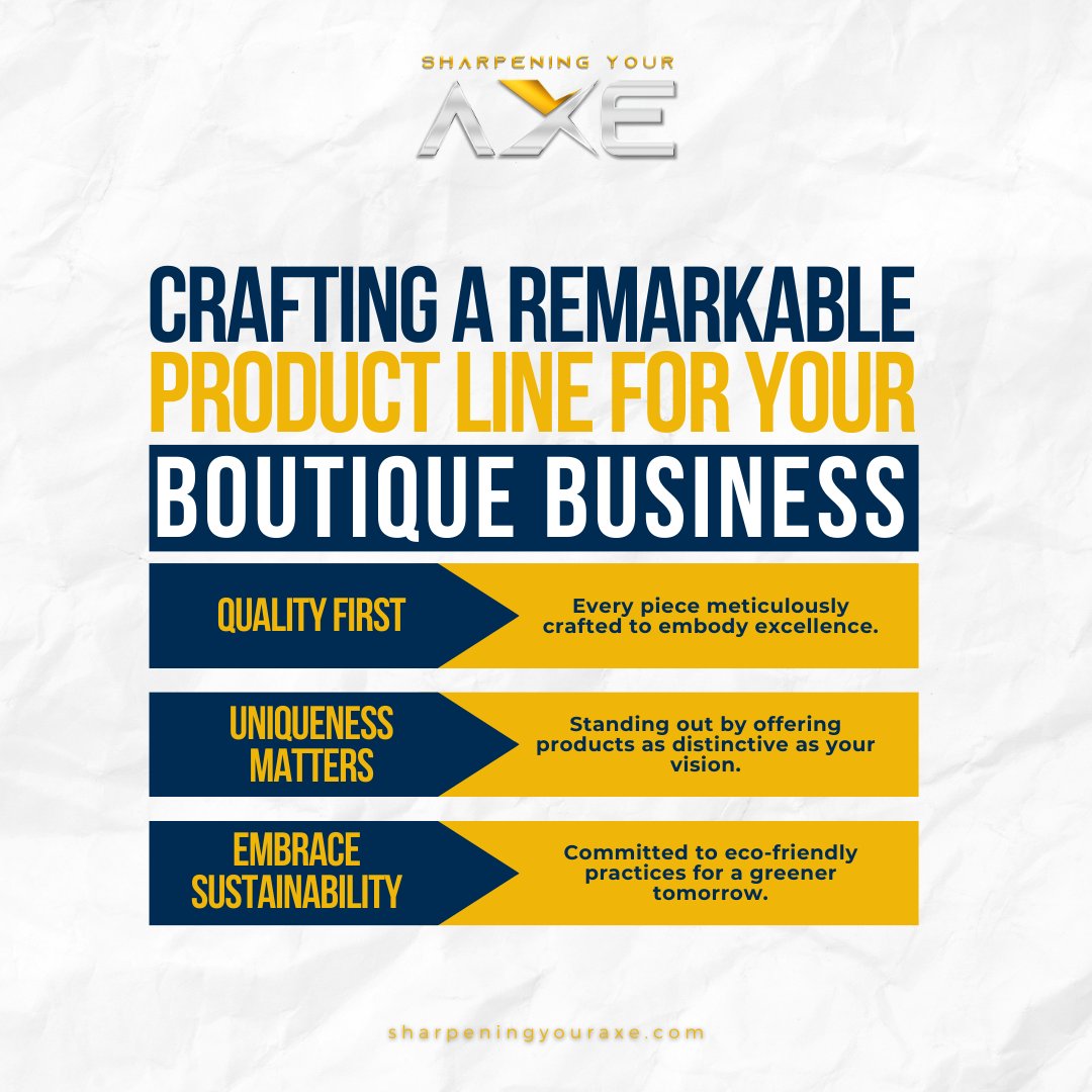 🎨 Crafting a Remarkable Product Line 🌟

🛍️ Elevate your brand with these guiding principles. #ProductPerfection #DistinctDesigns #SustainableSolutions 🌿