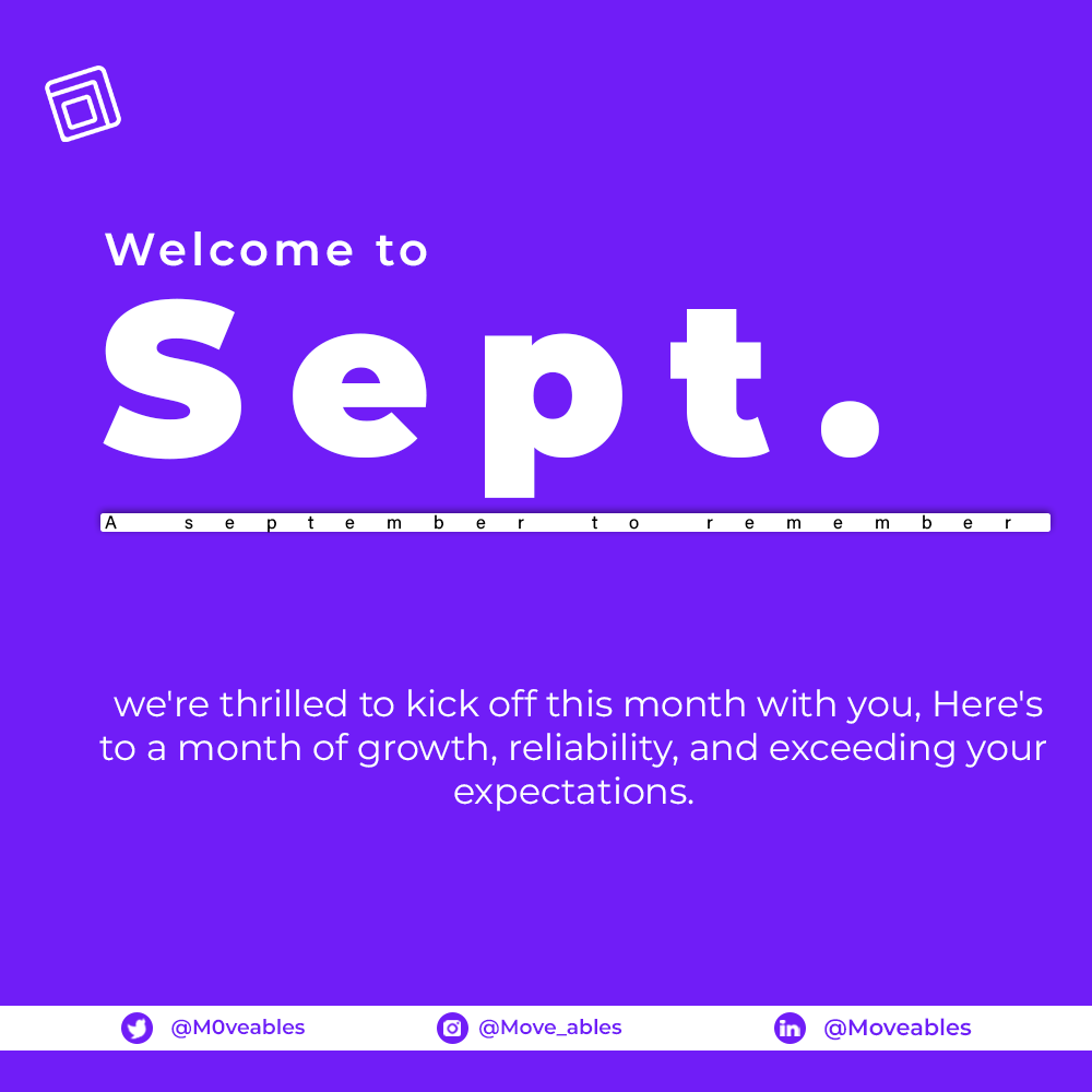 m0veables's tweet photo. Happy new month Everyone... Welcome to September!! https://t.co/gPtXUM3lJt