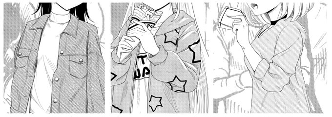 みつるさんの合同誌、「みんなで一緒にオトナになったよ!」にて1枚描かせていただいております!! 大人になったこういうぽわプリの三人が見たい……!!という絵になっております!  大人ぽわプリ合同は芸カ29【ア38】にて!!よしなに～!!  #芸カ29 #大人ぽわプリ合同