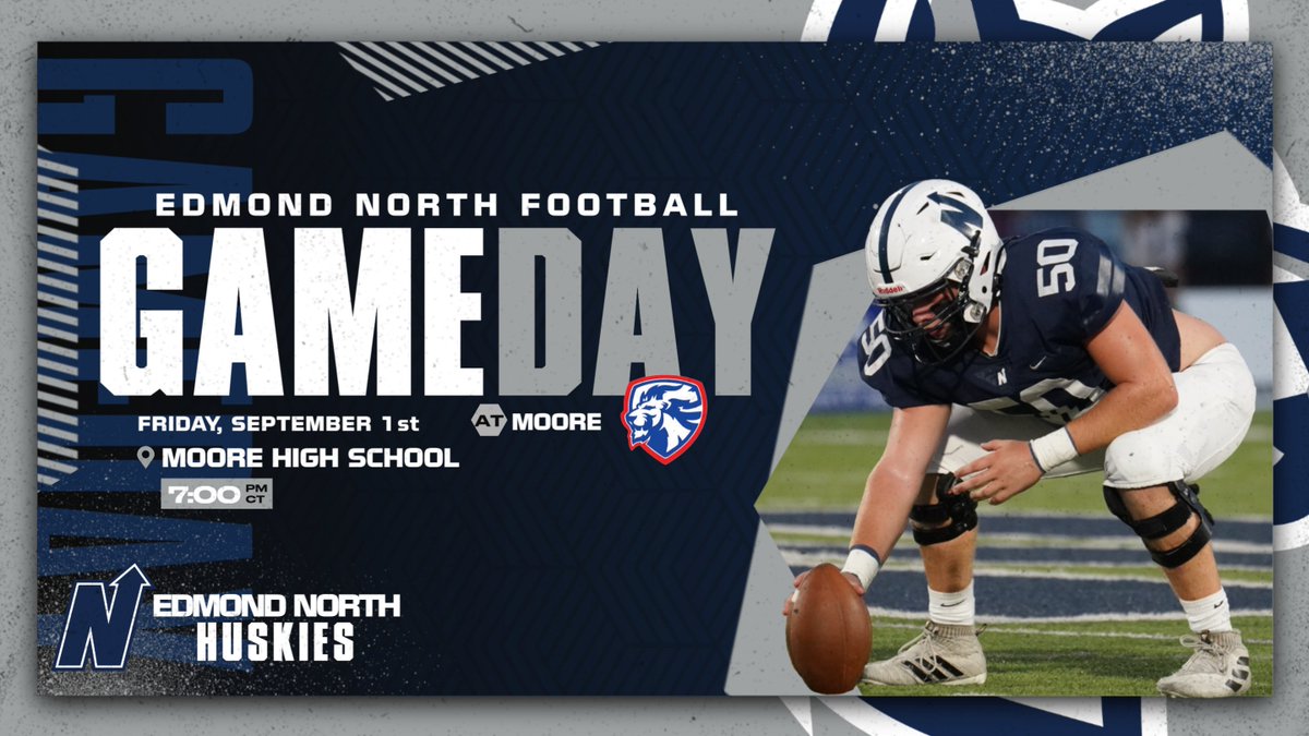 Edmond North Athletics (@north_edmond) on Twitter photo Edmond North Football travels to Moore tonight to take on the Lions!  Kickoff at 7:00!  #HuskyNation #uN1ty Edmond North Football travels to Moore tonight to take on the Lions!  Kickoff at 7:00!  #HuskyNation #uN1ty