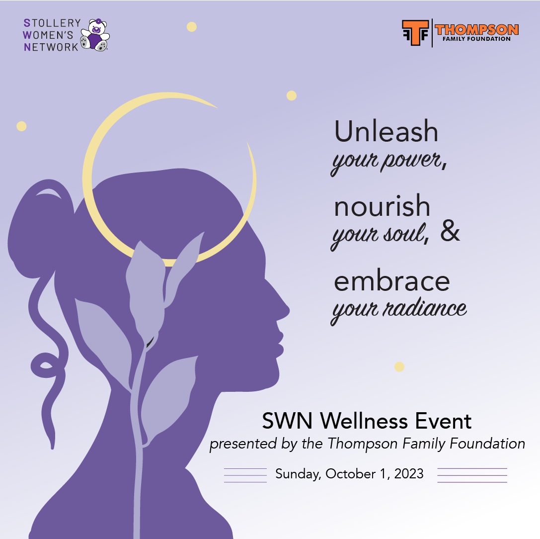 StolleryWomens's tweet photo. We invite you to attend our SWN Wellness event on October 1, presented by the Thompson Family.  You’ll be treated to an inspiring keynote address and your choice of a wellness breakout, along with some appetizers, bubbly, and a great swag bag! Tickets:

https://t.co/qC0Sg2svST https://t.co/MMantBgAlp