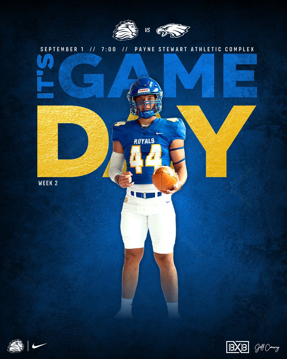 🟦
🟦
❄️

Join us tonight for game 2 of the #EarnItEra 

The Royals take on South Lake HS tonight at 7:00pm! Make plans to join us inside the Payne Stewart Athletic Complex. 

#RoyalsFootball
#EarnItEra