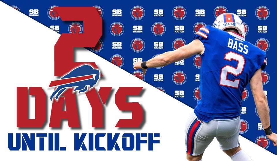 sara_larson's tweet photo. Can you feel it? It is so close... We are Tyler Bass days away #BillsMafia !
#BillsSznCountdown | #Bills | #2DaystoKickoff https://t.co/wyVm0qzbKa