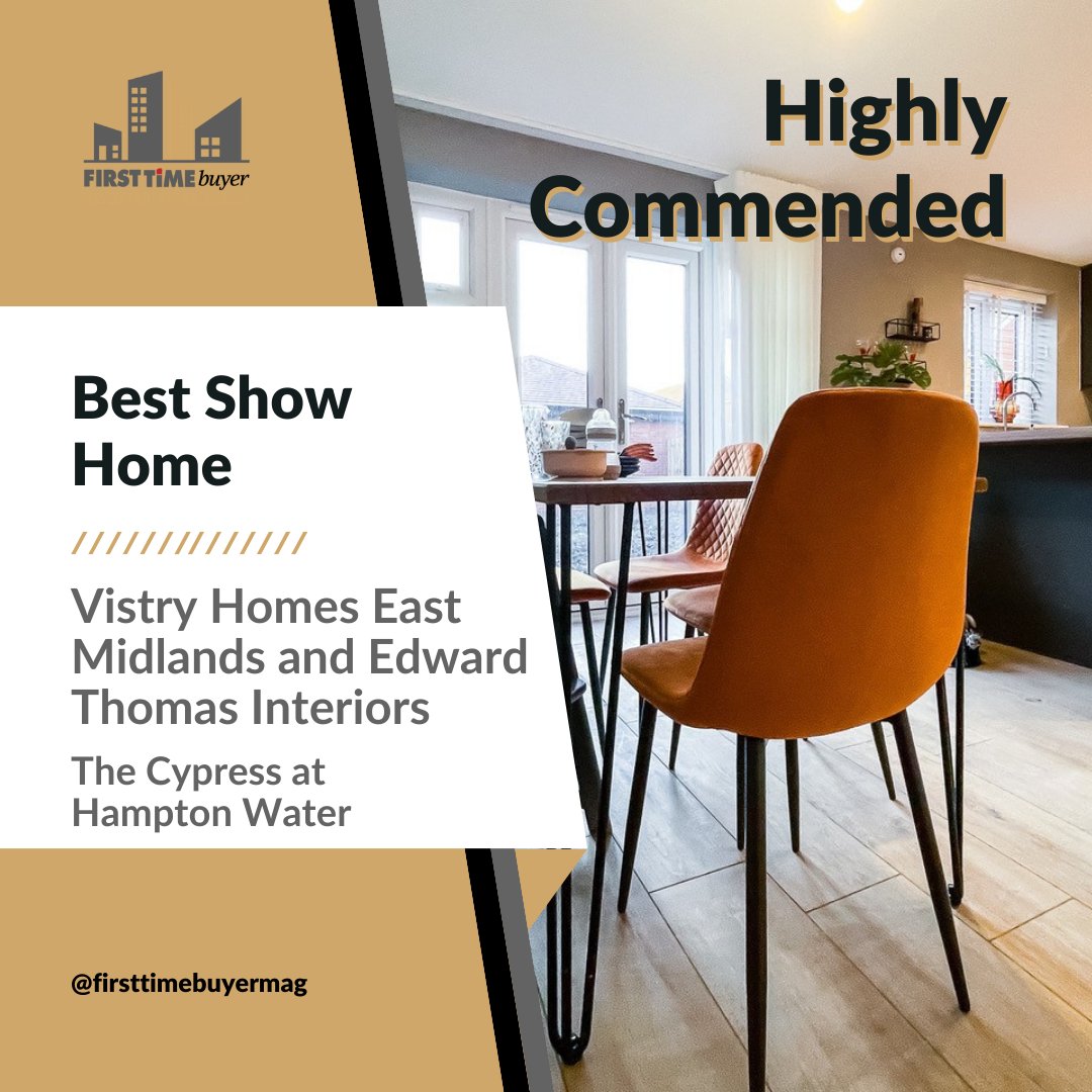 🏠 Grand Avenue by Southern Housing for INVESTA wins Best Show Home! Their impeccable design sets a new standard for showcasing living spaces. Special mention to Edward Thomas Interiors for Vistry Homes - Highly Commended. #FTBAwards 🏆