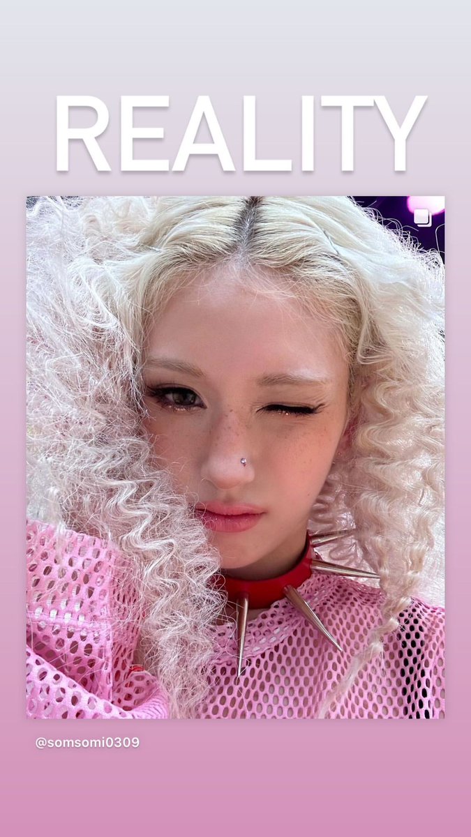 [IG STORY] 230901 

“Como eu penso que meu cabelo é pela manhã”
“Realidade”

#JEONSOMI #SOMI #전소미 #소미 #GAMEPLAN #금금금 #GoldGoldGold <a href="/somi_official_/">JEON SOMI(전소미)</a>