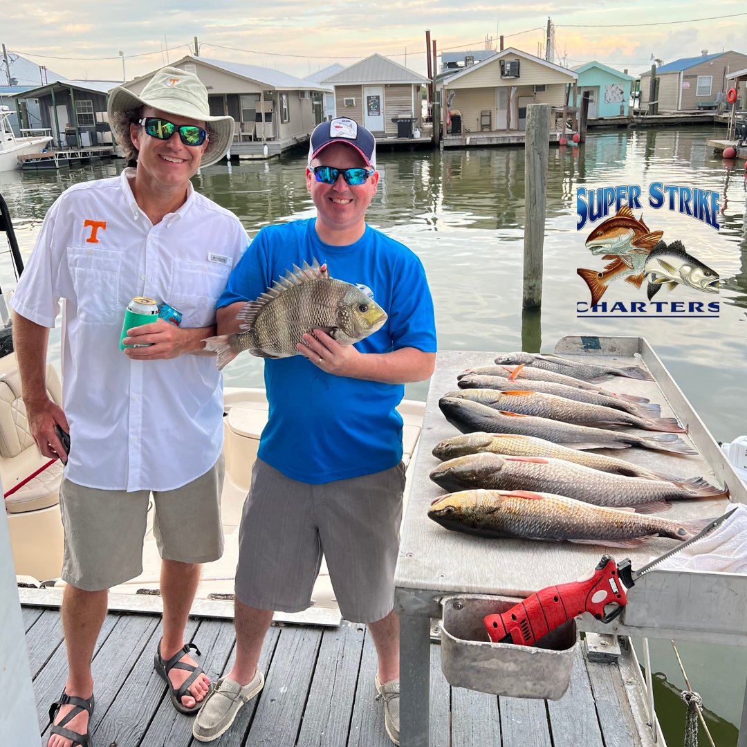 DPMSSC's tweet photo. Inshore fun today and some big catches to boot with the Algee crew from #Tennessee and Captain Chase!

#louisiana #bluewaveboats #fishing #superstrike #superstrikefishingcharter #redfish #inshore #inshorefishing #charter #bigfish #fishingtrip https://t.co/znW67vho9M