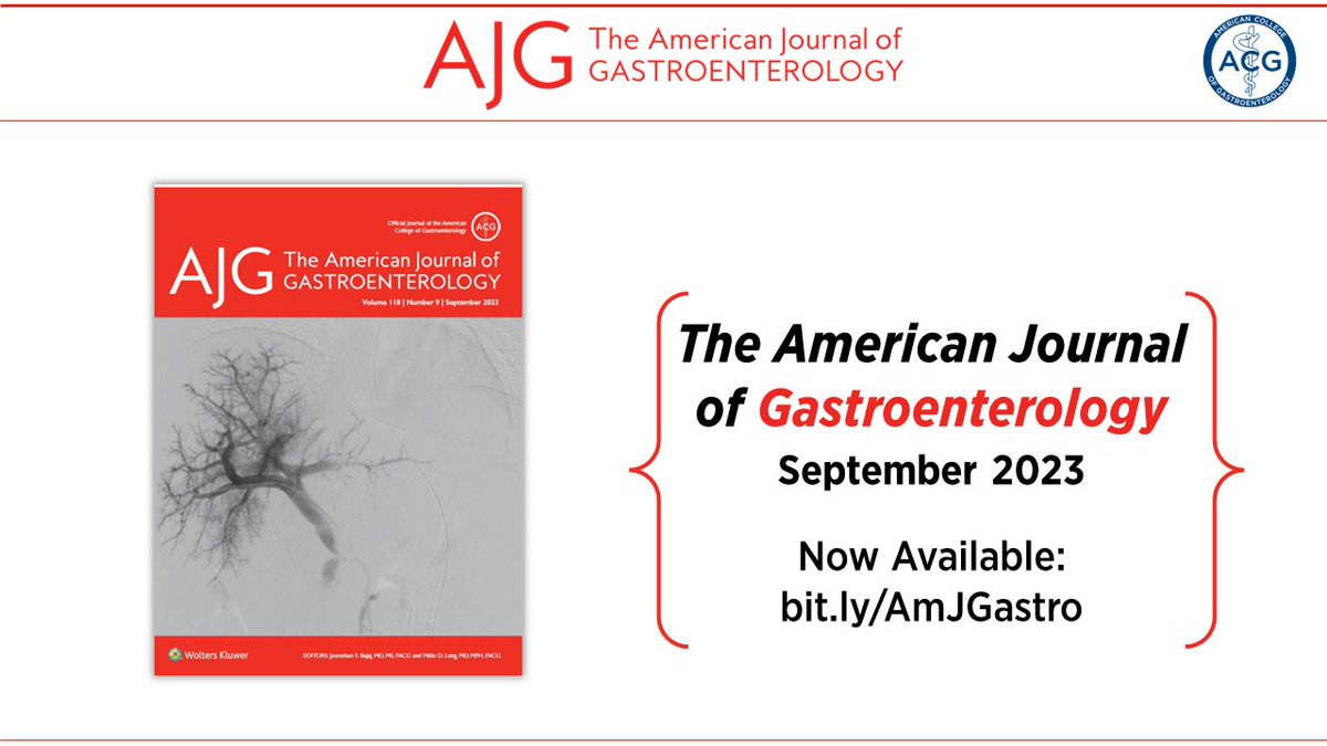 AJG - The American Journal of Gastroenterology (@amjgastro) on Twitter photo The September Issue of The American Journal of #Gastroenterology is now available!
Explore the latest articles this Labor Day weekend
📕bit.ly/AmJGastro
<a href="/JasmohanBajaj/">Jasmohan Bajaj</a> <a href="/MLongMD/">Millie Long</a> The September Issue of The American Journal of #Gastroenterology is now available!
Explore the latest articles this Labor Day weekend
📕bit.ly/AmJGastro
<a href="/JasmohanBajaj/">Jasmohan Bajaj</a> <a href="/MLongMD/">Millie Long</a>
