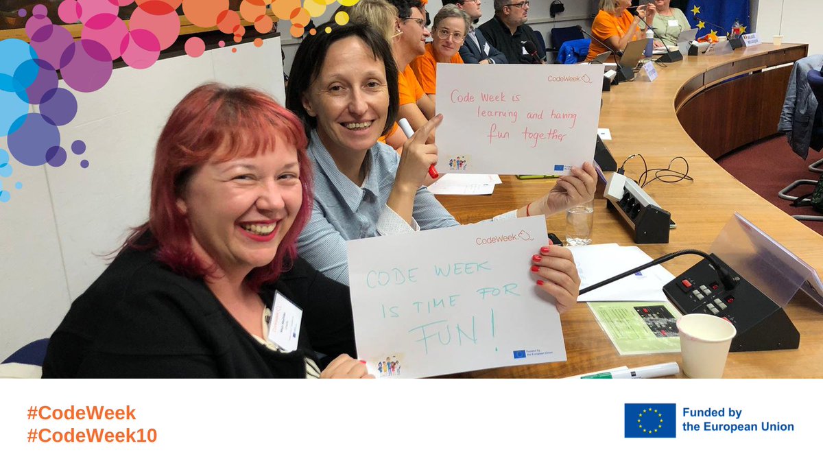 CodeWeekEU's tweet photo. Thank you all for coming to our autumn #EUCodeWeek community meeting! 🙌

It has been a pleasure to see you again and share so many insightful tools and discussions!

More coming very soon! 🧡 https://t.co/cSeIykiGN7