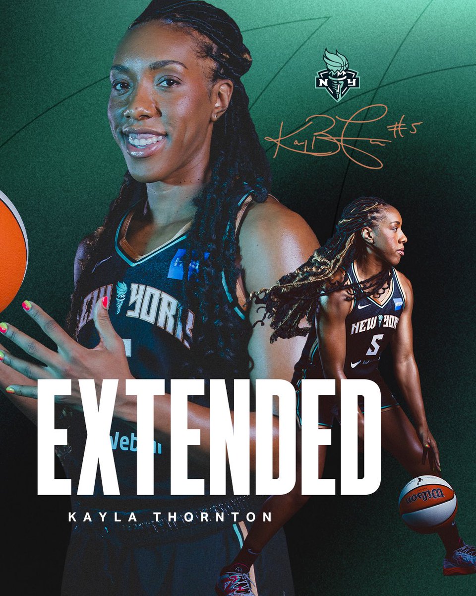The NYL has signed Kayla Thornton to a multi-year extension through the 2025 szn. ✅