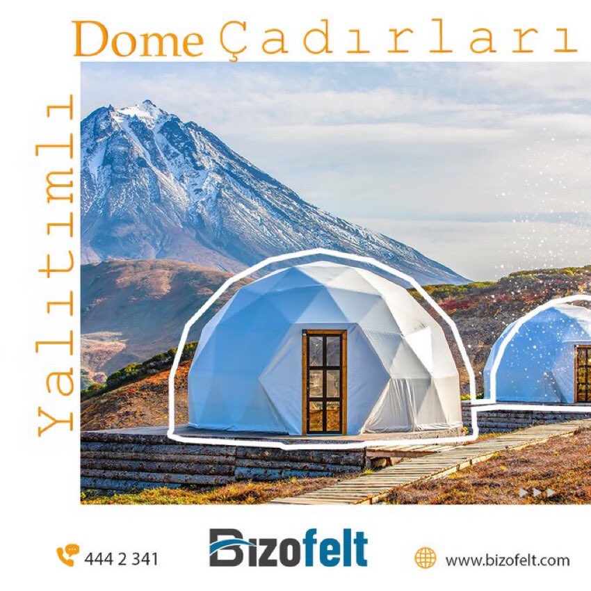 Yalıtımlı dome çadırları ile eşsiz konaklama. #Bizofelt #yalıtım #yalıtımkeçesi #çadıryalıtımı #çadırizolasyonu