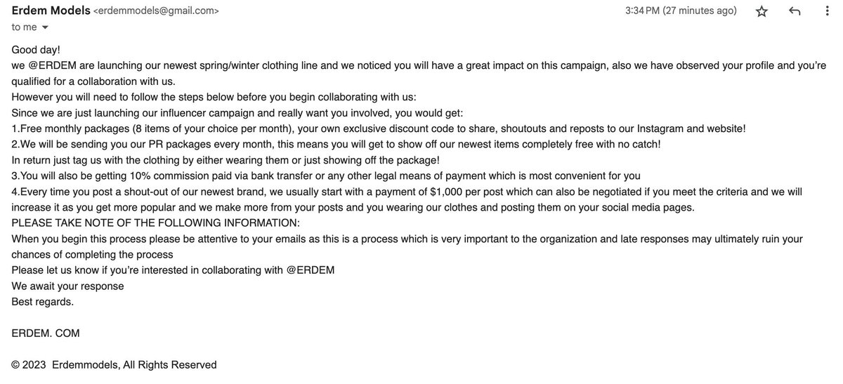ugcwithangy's tweet photo. SCAM ALERT ‼️  watch out creators!! Share with as many creators as possible
#UGC #ugccommunity #ugccreatorsneeded #UGCcreator #ugclimited https://t.co/buudcwiGTf