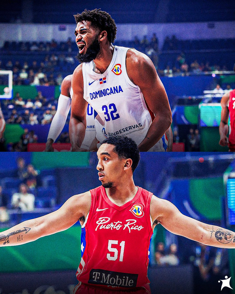BasketNews_com's tweet photo. In 🇵🇷 Puerto Rico's victory over 🇩🇴 Dominican Republic, we witnessed a BATTLE between two players 😱

🇵🇷 Tremont Waters
37 PTS
7/13 3PT
7 REB
11 AST
43 EFF

🇩🇴 Karl Anthony-Towns
39 PTS
9/16 2PT
10 REB
38 EFF

#FIBAWC #WinForAll https://t.co/FD15vfMOKa