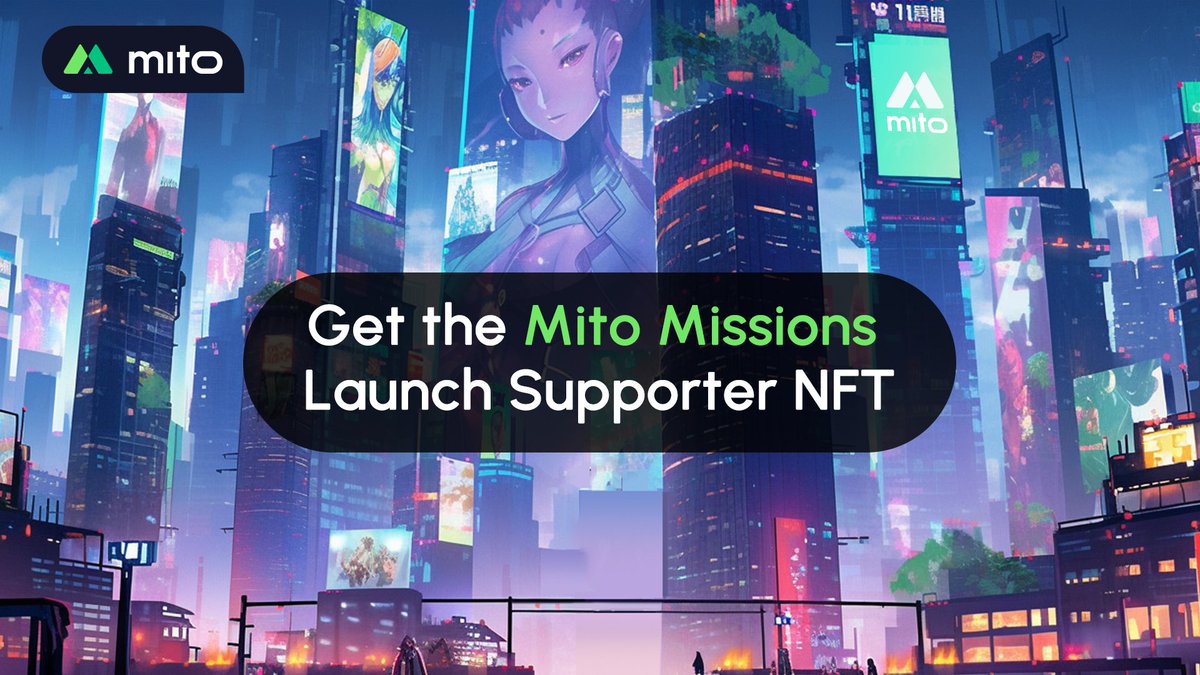 MitoFinance's tweet image. 1/ Mito early access is live!

Get access, complete missions and earn points to level up on the mito.fi leaderboard🏆

Claim your exclusive free NFT available on @Galxe by completing Mito Missions today: bit.ly/3P03HUT