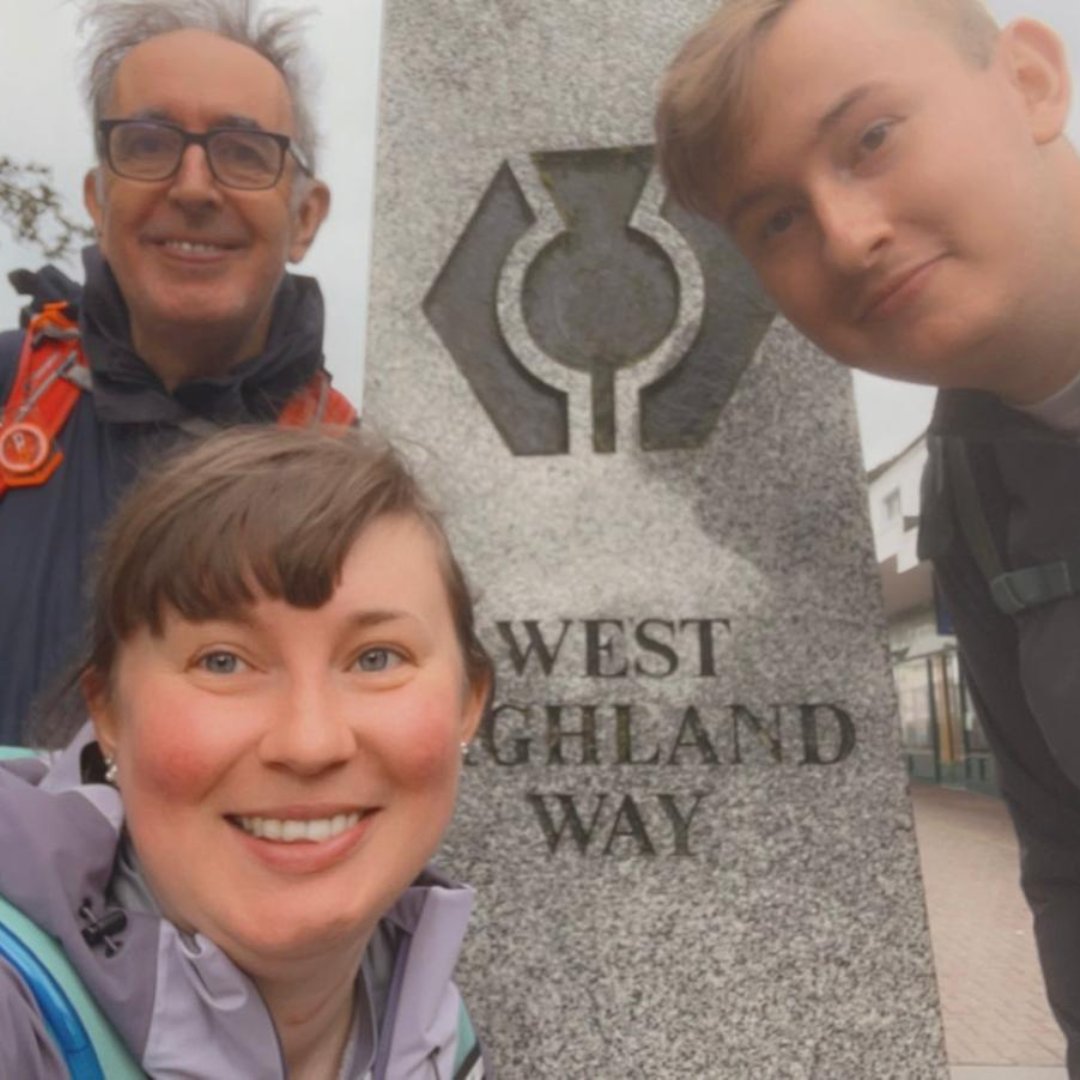 Huge congrats to Hannah, Steve and Sam for their incredible feat of walking 96 miles along the #WestHighlandWay to support our #YoungTonguesFund! Your dedication to raising money for young people battling #TongueCancer is truly inspiring.  Thank you! 
#CharityWalk