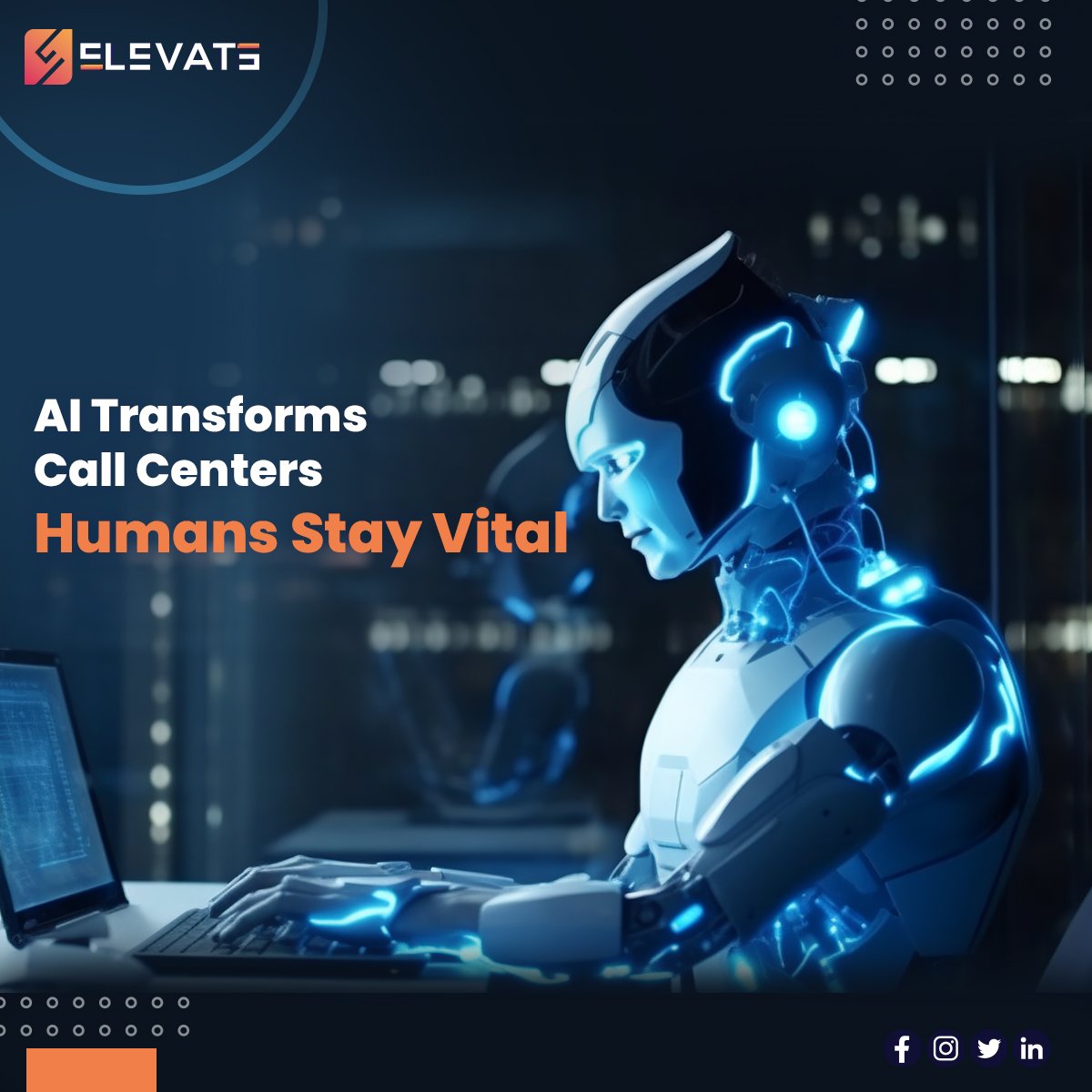 AI transforms call centers, but human touch remains crucial. #ElevateHolding offers a unique blend of #AI efficiency and human attention, providing exceptional customer service. Reach out now to enhance your call center experience!

#callcenterjobs #outsourcing #humaninteraction