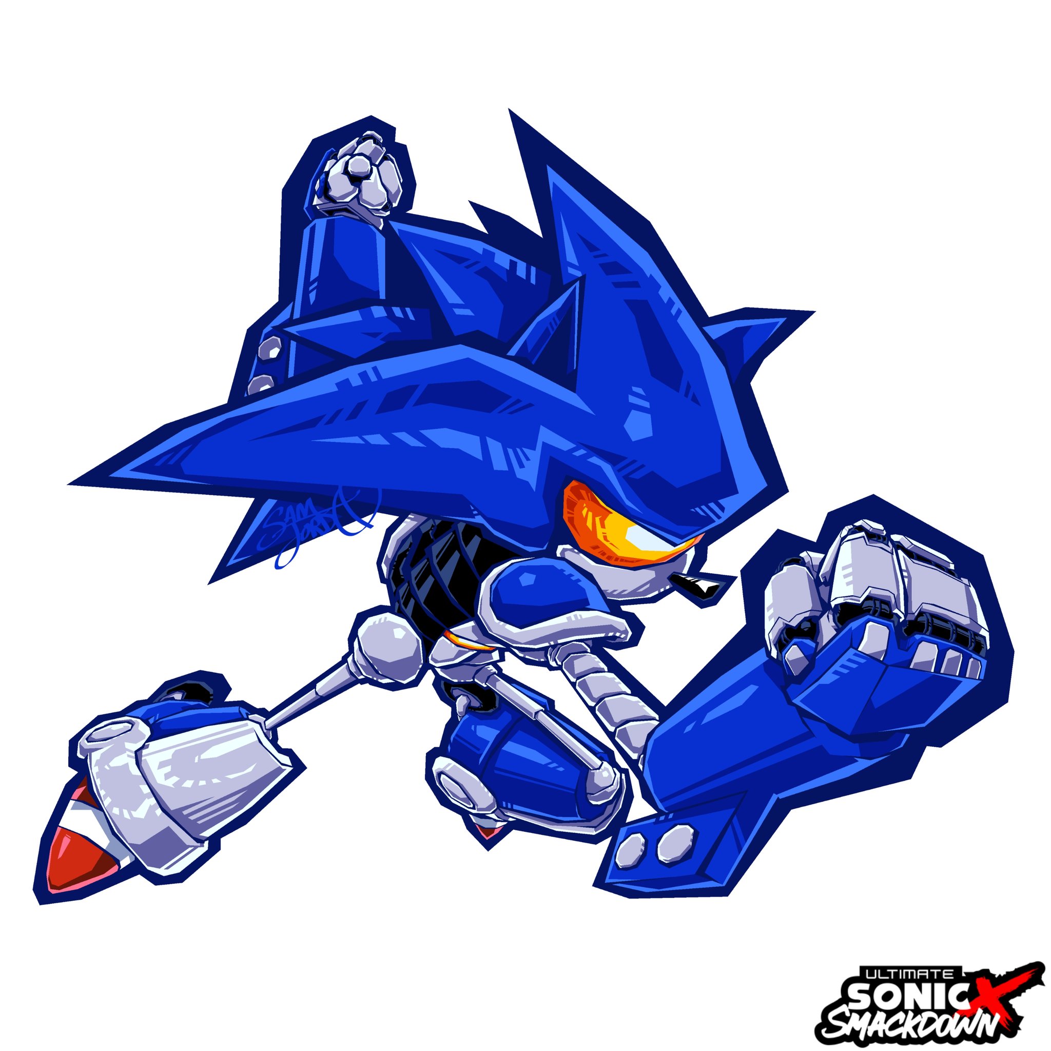 Jolly Jordo 🦔 on X: MECHA SONIC Mk.II I drew this months ago