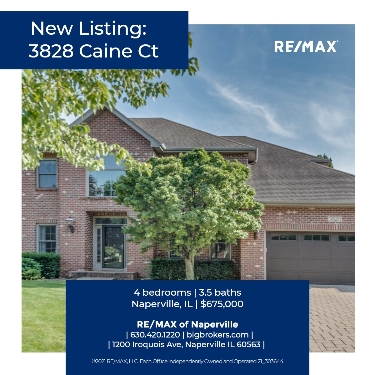 remaxnaperville's tweet photo. Contact Chris Cobb at 630.420.0070 #naperville #remax #newlisting https://t.co/snHVMPgPiS