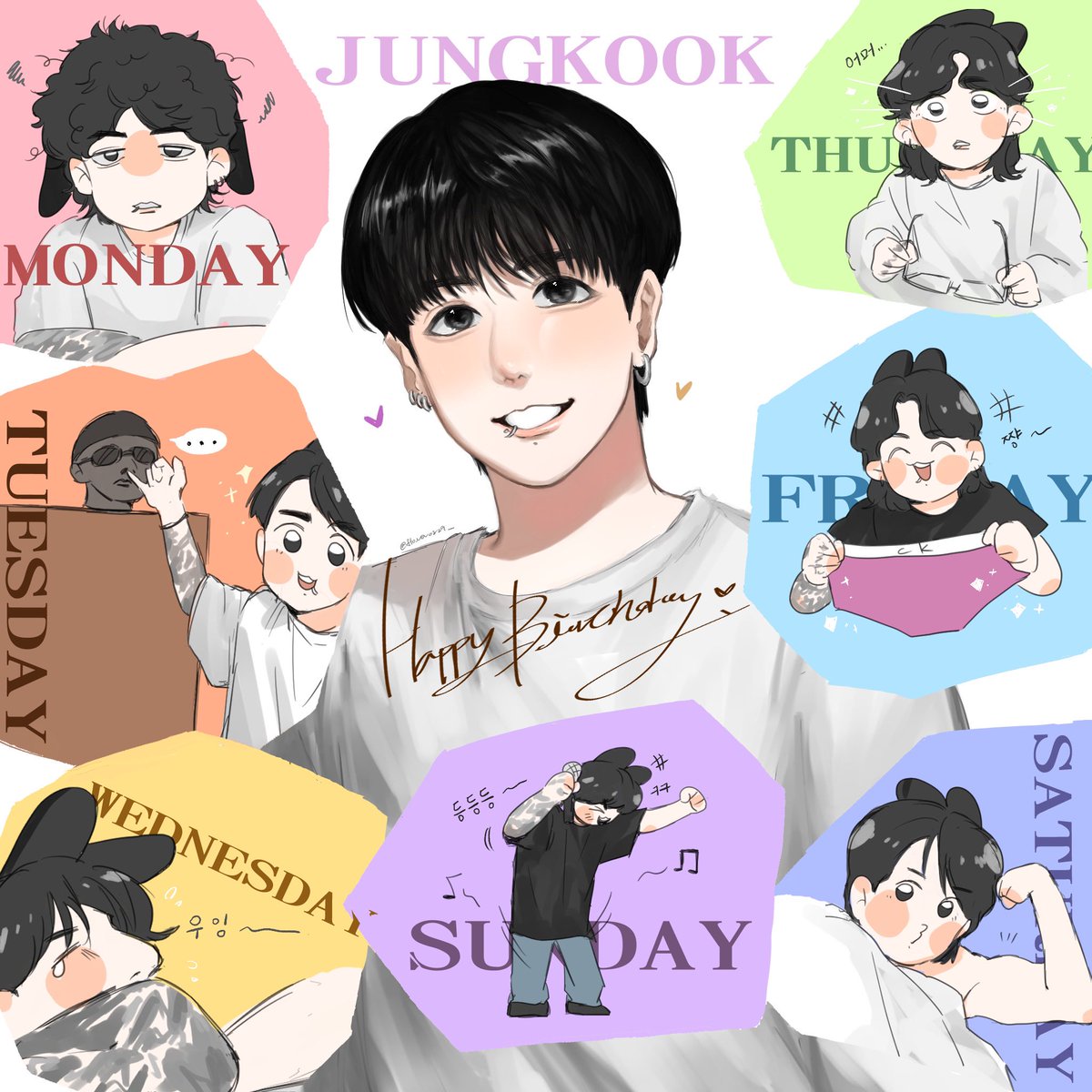 趕上了😭😭😭🔥🔥
我們小寶生日快樂希望你永遠開開心心🥹💜
#JungkookBirthday