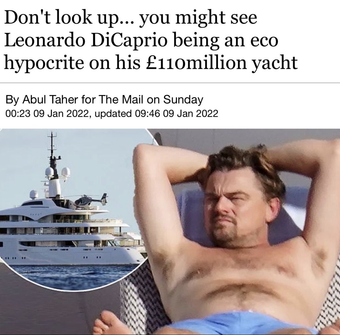 EssexPR's tweet image. Three of the Worlds biggest Eco agenda pushing hypocrites … all aboard huge super yachts, while you and I get told that we have to pay to drive certain places, told to ease back on red meat and to accept the Green levies added to our huge Gas &amp;amp; electric bills.

These people…