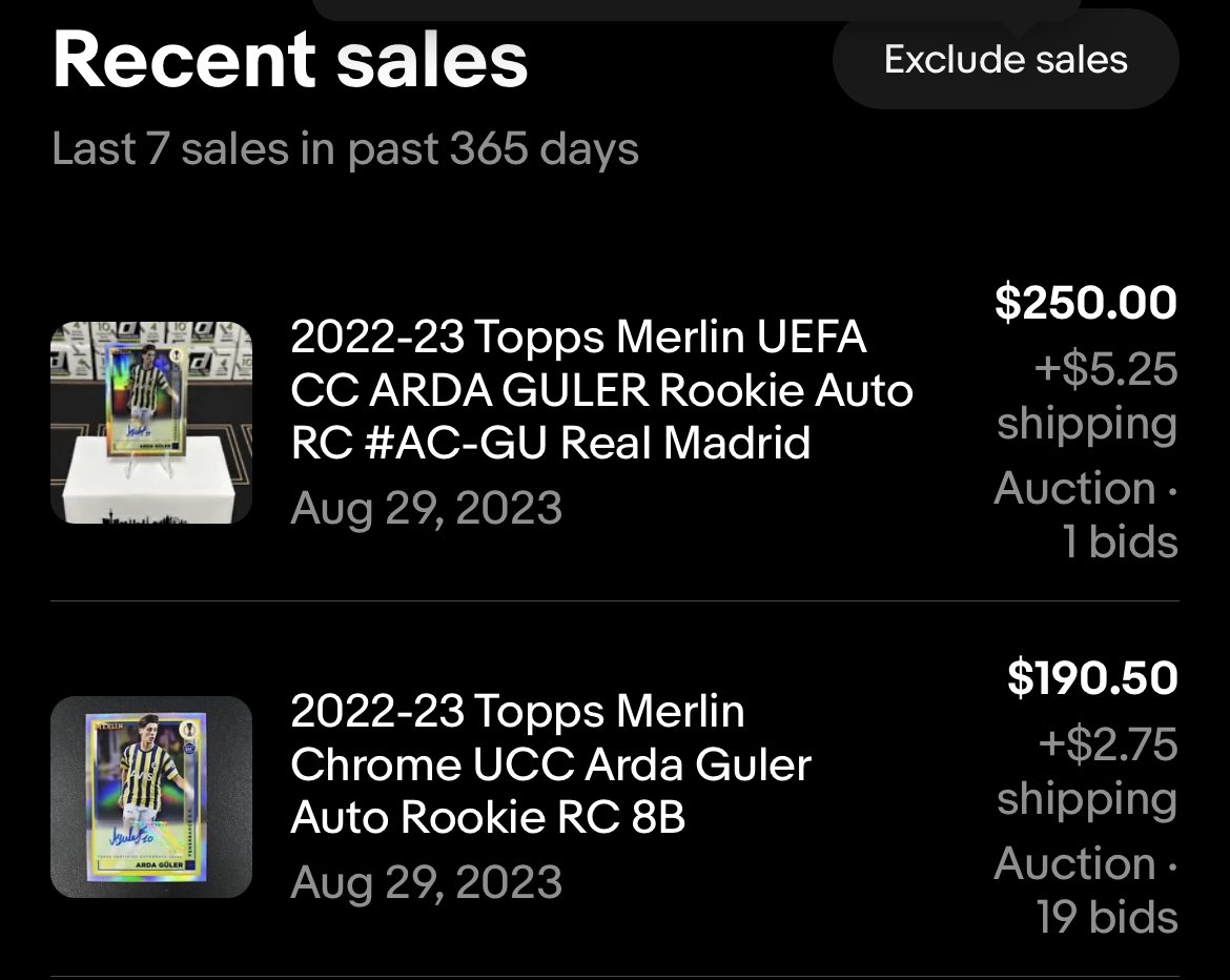 <a href="/jcutlersburner/">JayCutlersBurner</a> $175 shipped - Arda Guler RC Auto

Last one did $250!