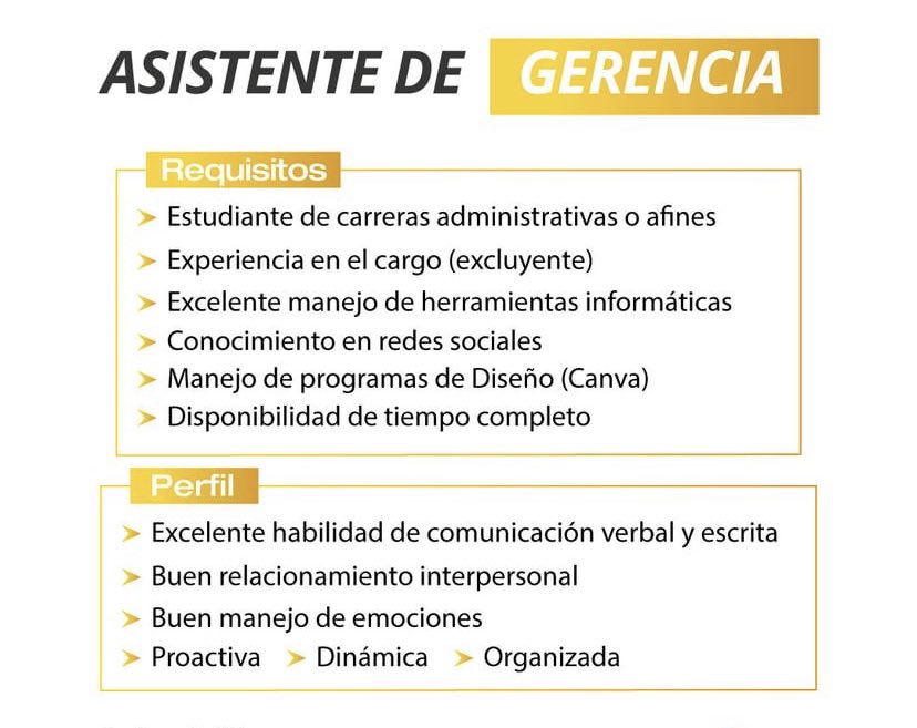 ASISTENTE de GERENCIA pero que diseñe ? JAJAJJAJA <a href="/laburosdemierda/">Laburos de mierda 🇵🇾</a>