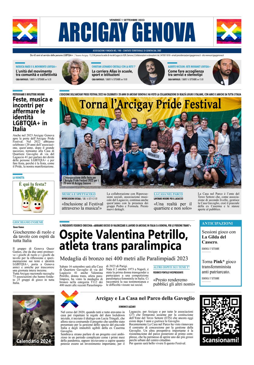 Torna #Arcigay #Pride #festival
Con incontri, musica, giochi e feste vogliamo affermare le identità LGBTQIA+ in Italia.