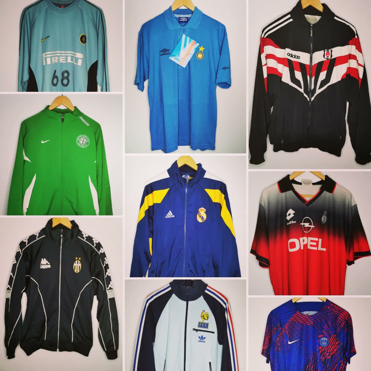 FootballShirtie's tweet image. 💥 5pm TODAY 💥

😳 22 training/leisure wear items dropping onto the site this evening. Here being a few choice items!

⏰ Set your alarm because some of these won't last long

#AuthenticAlways #FootballGear #TrainingWear #DeadlineDay