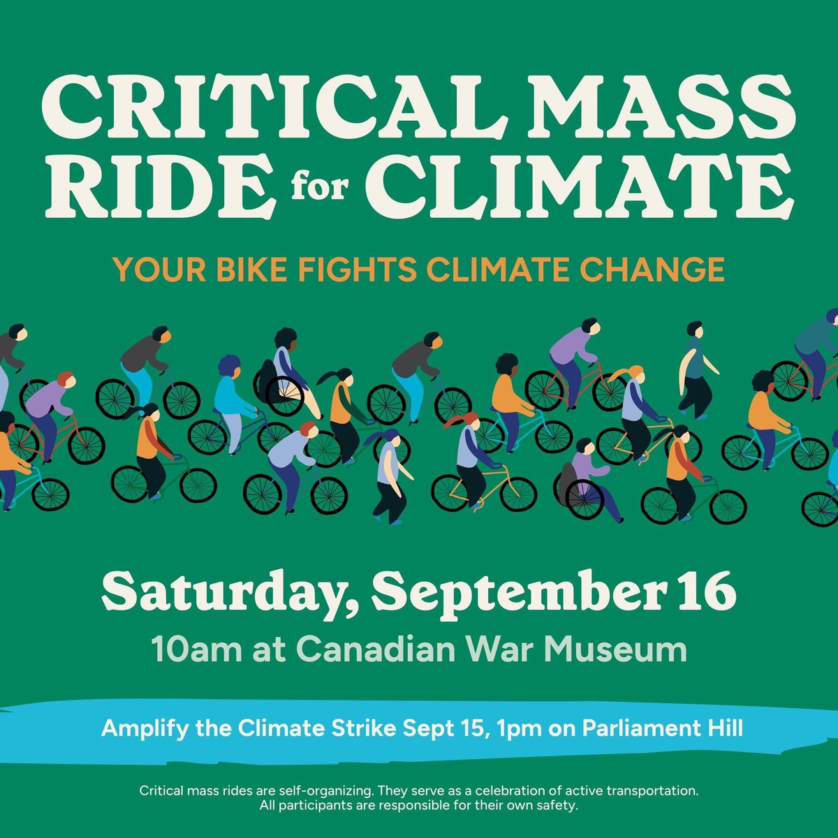 Your 🚴🏽‍♂️ fights climate change. Join hundreds of others who care about climate action at this @FFF_Ottawa Climate Strike echo ride. #ottbike #ottawacriticalmass #ClimateActionNow