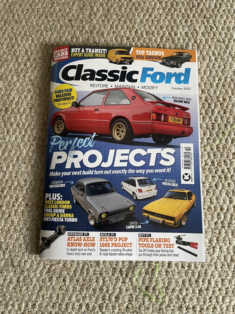GrahamLeigh78's tweet photo. Reasons to be cheerful…It’s Friday, it’s new Classic Ford day and the kids are back to school soon. The October issue is a corker concentrating on ‘Perfect Projects’. One such beauty is Brenden Guest’s 3.0S. Awesome photos by Ade Brannan✌️❤️🏁 https://t.co/jEzAmSomCA