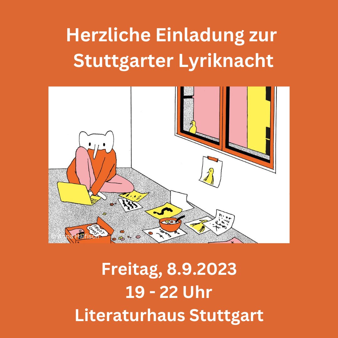 Stuttgart_liest's tweet photo. Sind Sie am Freitag dabei? Es gibt spannende Lyrik im @LiteraturhausSt Wir freuen uns auf Sie! https://t.co/ybfCj7EYbW https://t.co/3OTHILIwZb