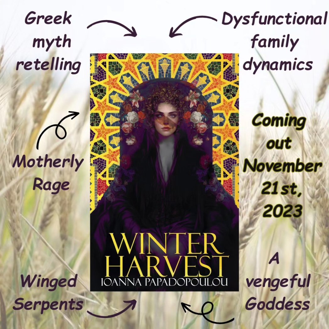 My book baby, Winter Harvest, is now available to get through @NetGalley ! 

You can find it following this link: netgalley.com/catalog/book/3…

Winter Harvest is a brand-new, dark reimagining of the tale of Demeter.

#advancedreaderscopy #NetGalley #WinterHarvest #greekmythology
