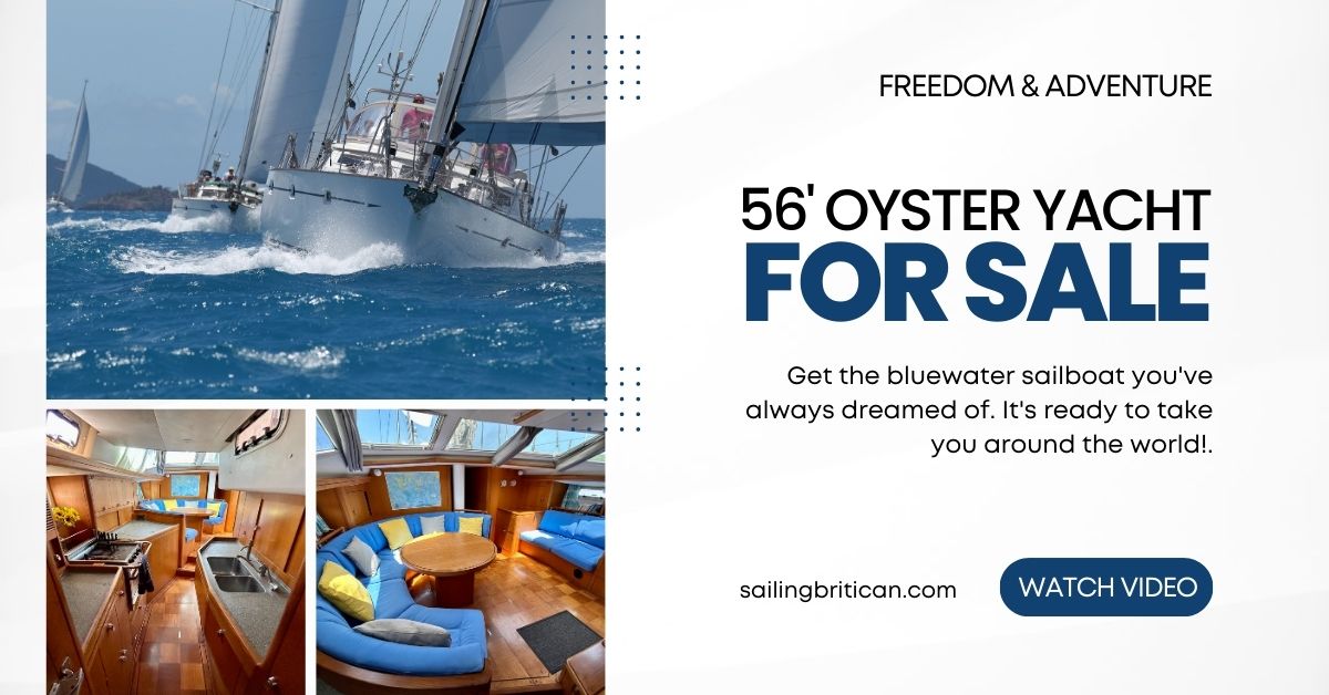 Britican is FOR SALE! Would you like to take a tour and see if she's for you?

Oyster 56' Sailboat: smpl.is/7165q

#boatforsale #sailboatforsale #bluewatercruiser
