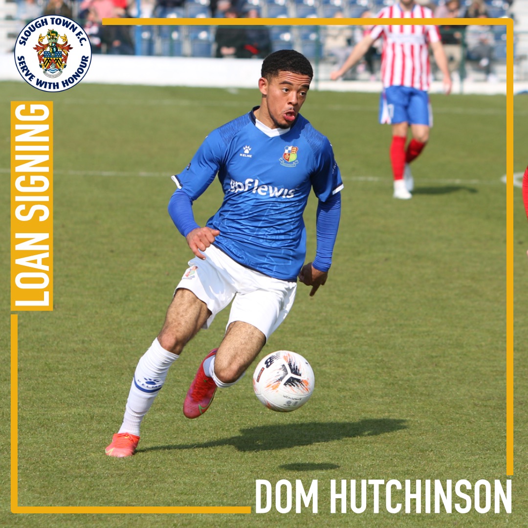 sloughtownfc's tweet photo. We are pleased to announce the loan signing of Dom Hutchinson from Wealdstone until Monday 1 January!
Welcome to the club, @domhutch11 ๐ค
Best of luck to @GabeGeorge6, who will join Bracknell Town on loan.
#OneSlough