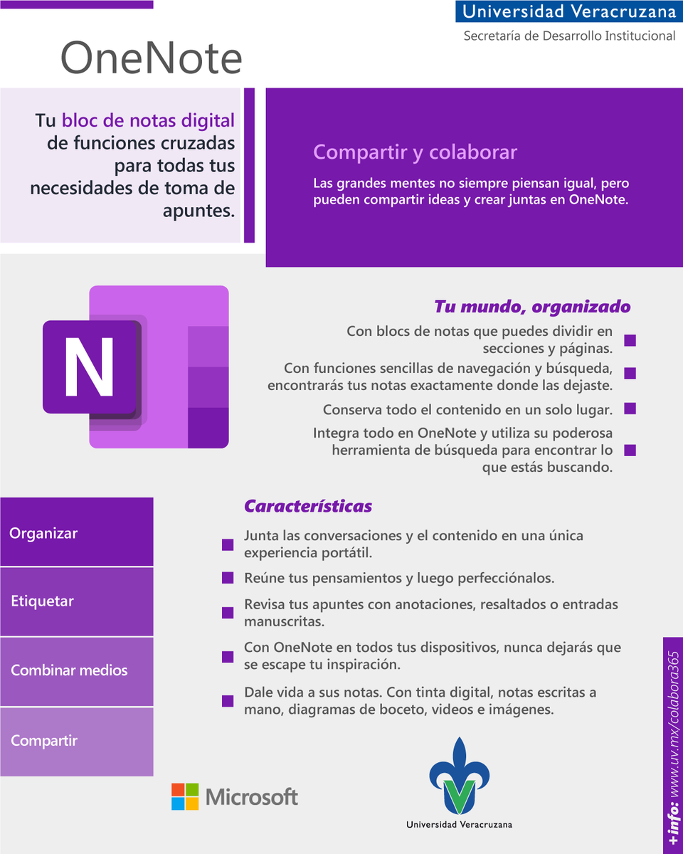 DGTIUV's tweet photo. #OneNote | Libreta te apuntes digital
Con esta app: organiza, resalta, dibuja, graba notas de audio, recorta, comparte y mucho más. Es muy útil, accede a tu información en cualquier momento.
Conócela en el sitio de #Colabora365: https://t.co/xsMe734scI https://t.co/NAp7EfuU72
