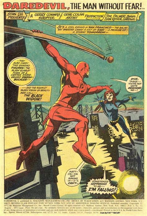 In honour of Gene Colan’s birthday today, here’s some Daredevil splash pages by the legendary artist himself #Daredevil #GeneColan #Marvel #ComicArt