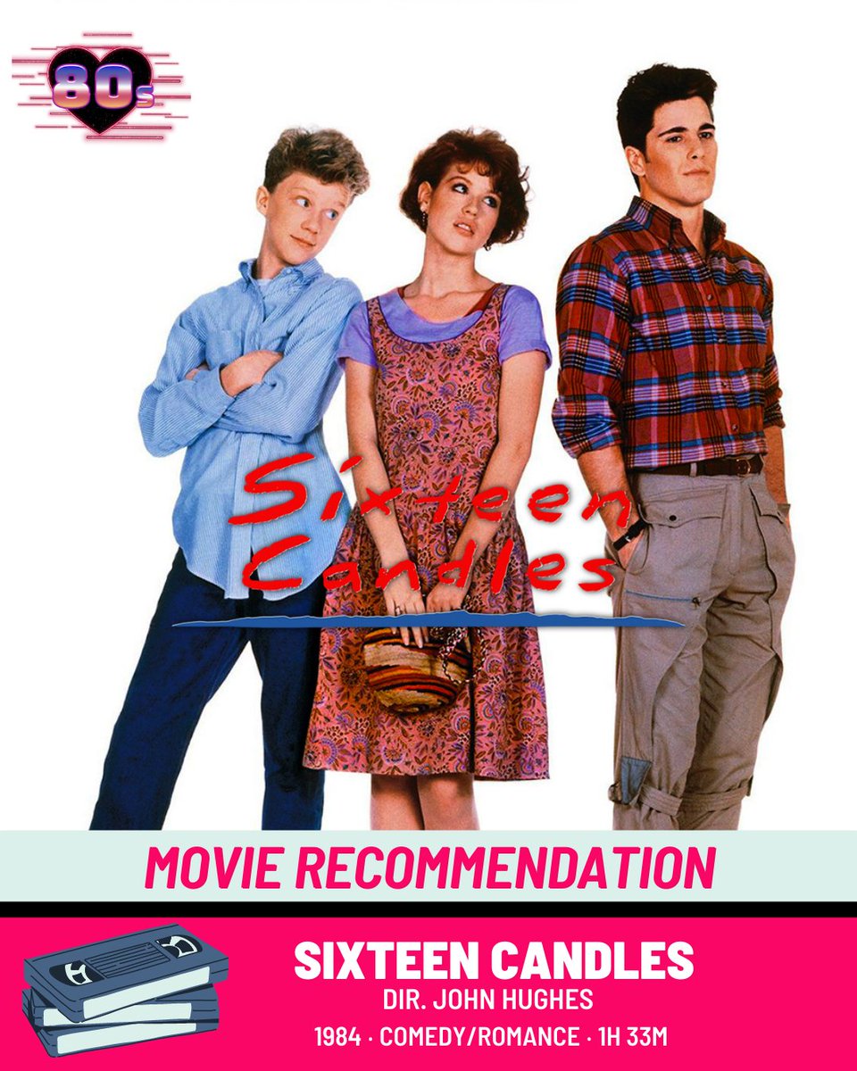 80s movie recommendation! Sixteen Candles (1984) 📷
📷 #Lovingthe80s #80sNostalgia #80smovie #SixteenCandles #JohnHughes #MollyRingwald
