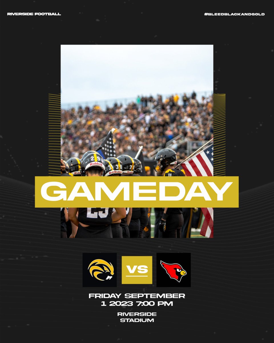 _RHSFootball's tweet image. #BleedBlackandGold #DefendtheDam