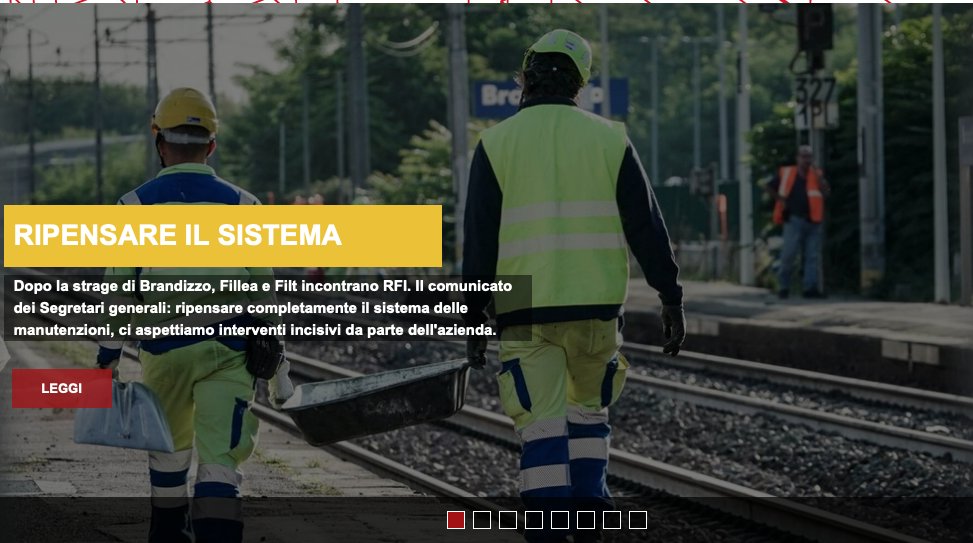 filleacgil (@filleacgil) on Twitter photo Dopo la strage di #Brandizzo #Fillea e <a href="/FiltCgil/">Filt Cgil Nazionale</a> incontrano #RFI "va ripensato completamente il sistema delle #manutenzioni, ci aspettiamo interventi incisivi da parte dell'azienda" leggi il comunicato dei segretari generali #Genovesi e #Malorgio bit.ly/3qOLNN1 Dopo la strage di #Brandizzo #Fillea e <a href="/FiltCgil/">Filt Cgil Nazionale</a> incontrano #RFI "va ripensato completamente il sistema delle #manutenzioni, ci aspettiamo interventi incisivi da parte dell'azienda" leggi il comunicato dei segretari generali #Genovesi e #Malorgio bit.ly/3qOLNN1