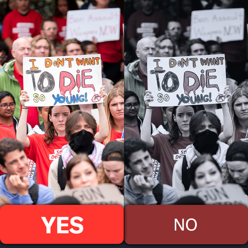 Everytown's tweet photo. Firearms are the number one cause of death for children and teens in America. Our children deserve more than thoughts and prayers from elected leaders. Before midnight tonight, tell us: Should Congress pass background checks on all gun sales?