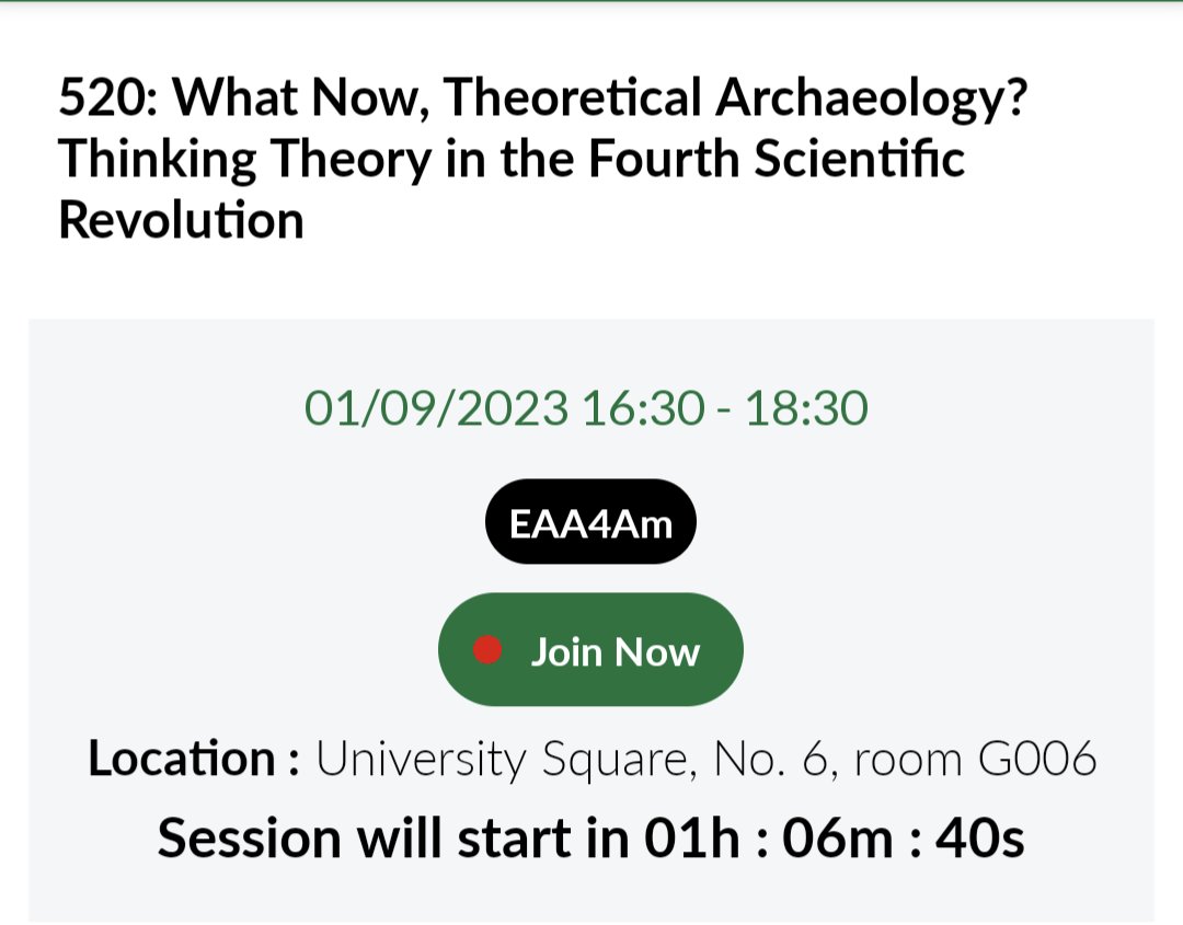 If you're @archaeologyEAA and have the strength, session 520, I'm up at 5:30 (*Pub Time) #EAA2023 #Archaeology