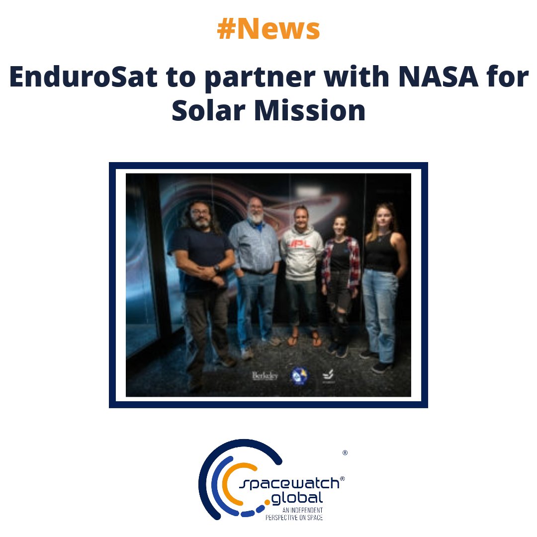 SpaceWatchGL's tweet image. EnduroSat to partner with NASA for Solar Mission

lnk.bio/spacewatchglob…

#CubeSat #EnduroSat #GoddardSpaceFlightCenter(GSFC) #Nasa #PolArizationandDirectivityXRayExperiment(PADRE) #RaychoRaychev #SouthwestResearchInstitute(SWRI)