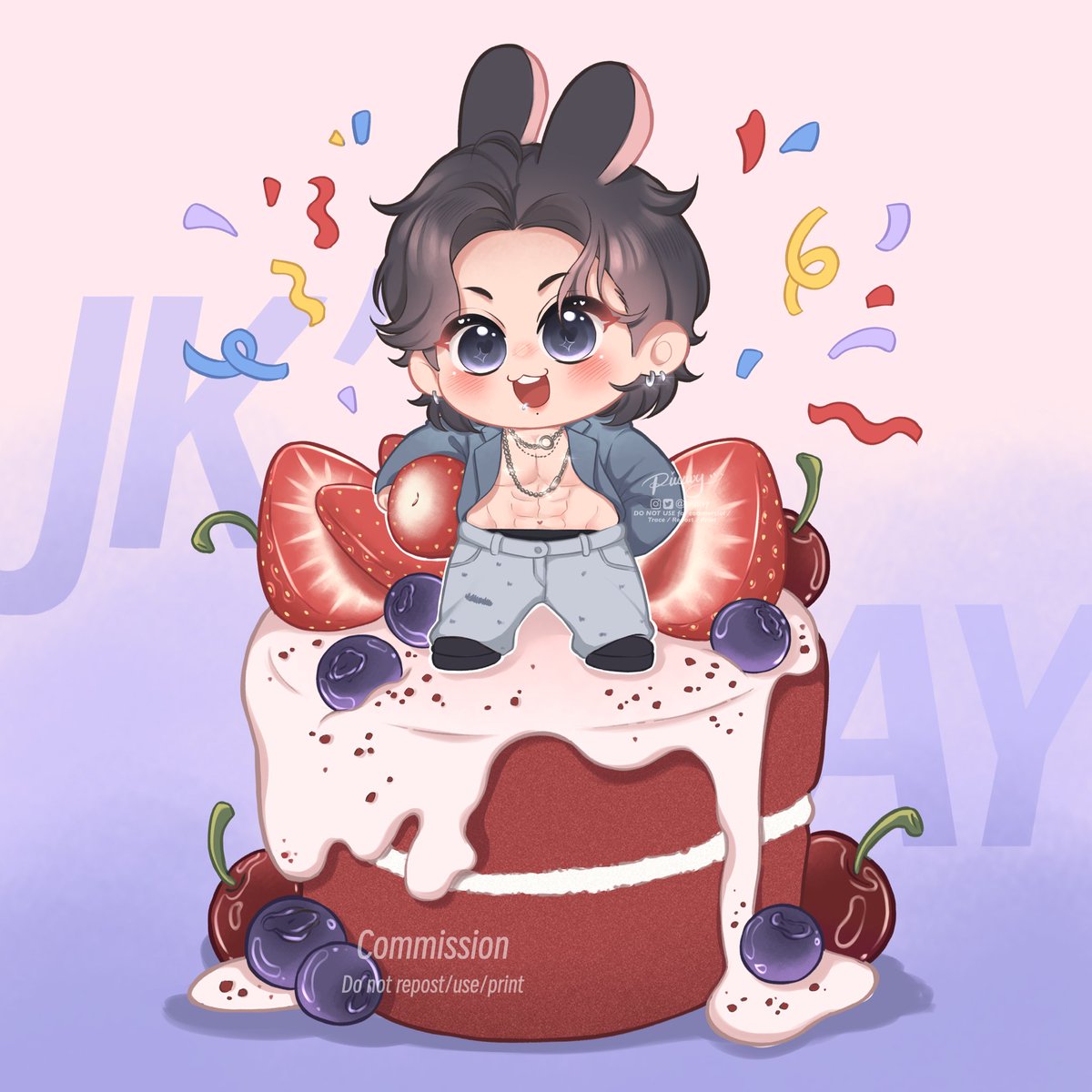 HAPPY JUNGKOOKIE’S DAY 🐰💗🎂
#HappyBirthdayJungkook #JKDay

Commission for Vy Huynh