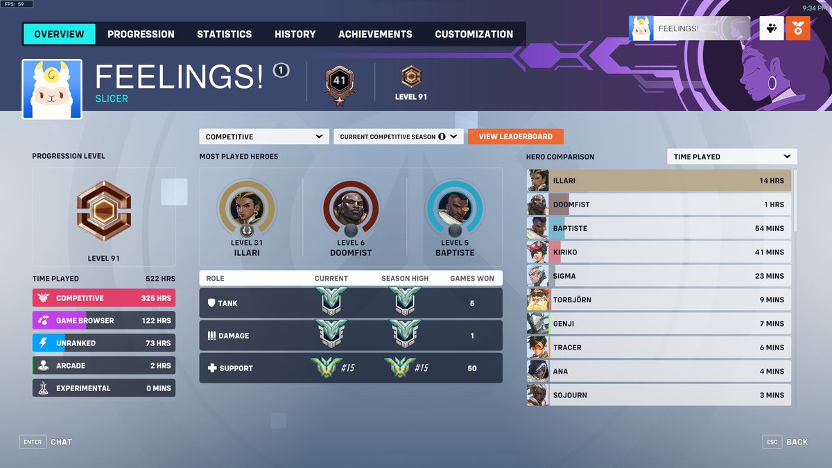 I finally finished my 50 wins yesterday and got rank 15 support, going for top10 this season, will be streaming the process on twitch.tv/feelings_ow wish me luck 🙏