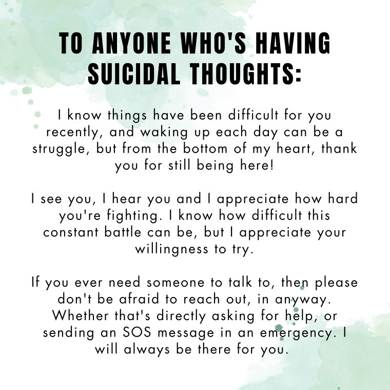 This message is for anyone who’s having suicidal thoughts. I see you, I hear you and I’m here for you!! #kidssupportingkids #support